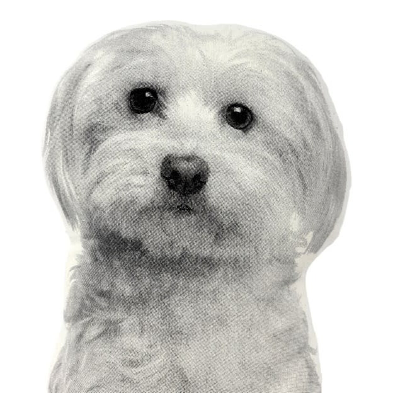 Broderpress Maltese Pillow 10"x17"