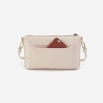 HOBO Darcy Carry-All Polished Leather Crossbody in Pale Flax