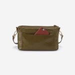 HOBO Darcy Carry-All Polished Leather Crossbody in Olive Veil