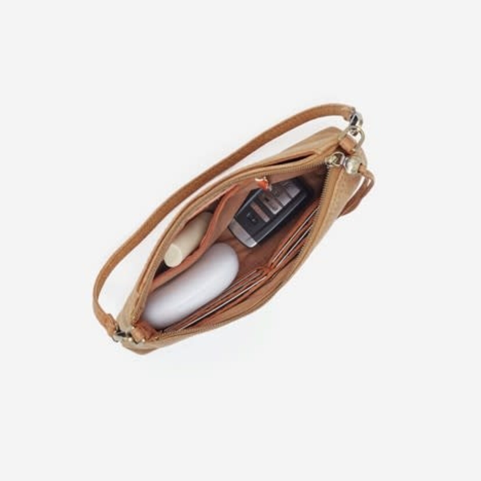 HOBO Darcy Buffed Leather Crossbody in Whiskey