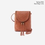 HOBO Fern Washed Leather Crossbody in Harvest Wheat
