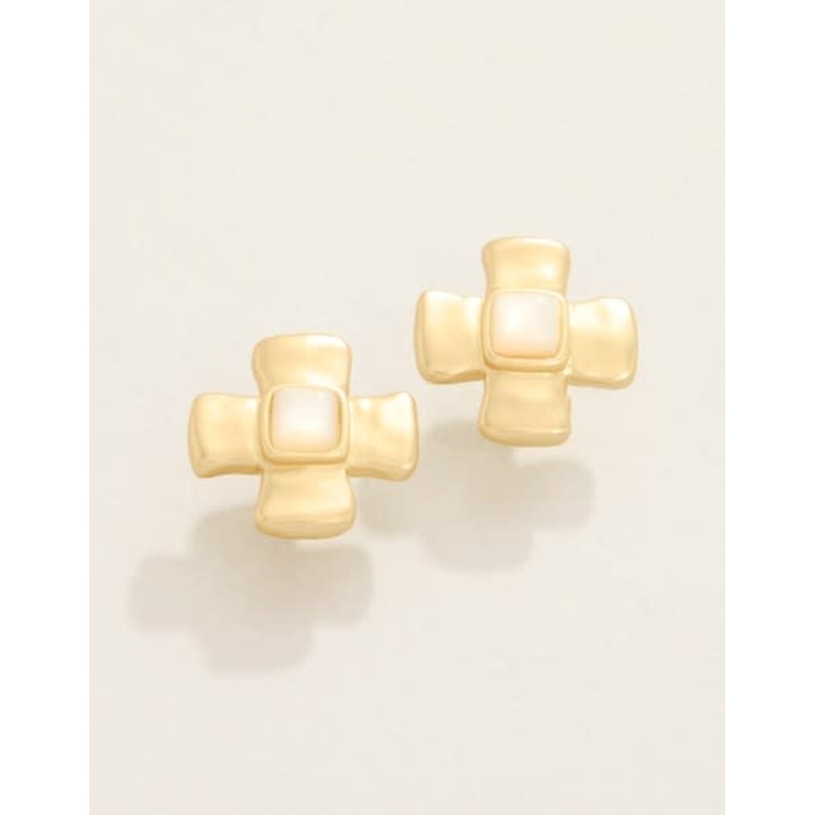 Spartina Affirmation Stud Earrings Mother-Of-Pearl