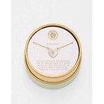 Spartina SLV Necklace 18" Radiant/Mother-Of-Pearl Heart Gold