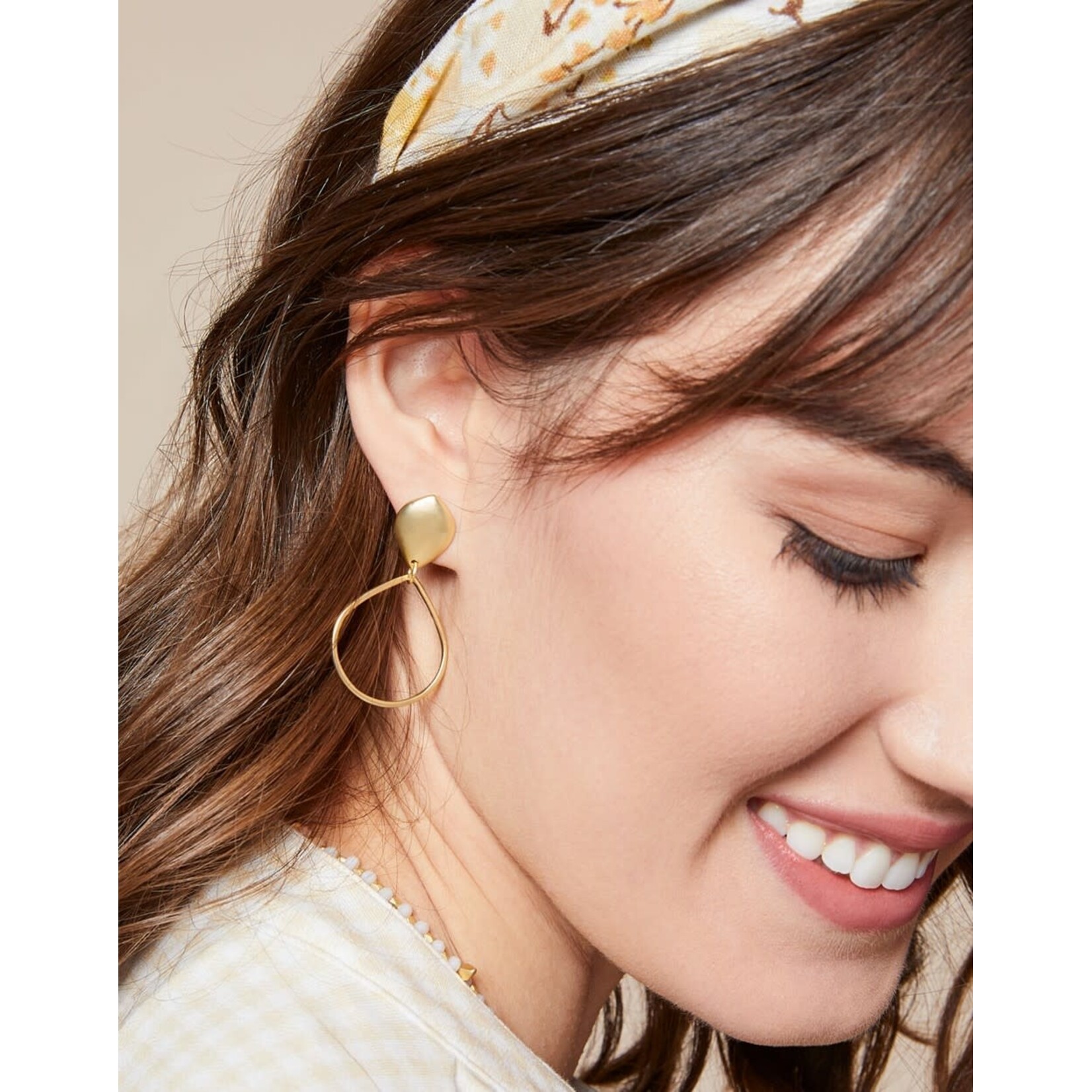 Spartina Droplet Earrings Gold