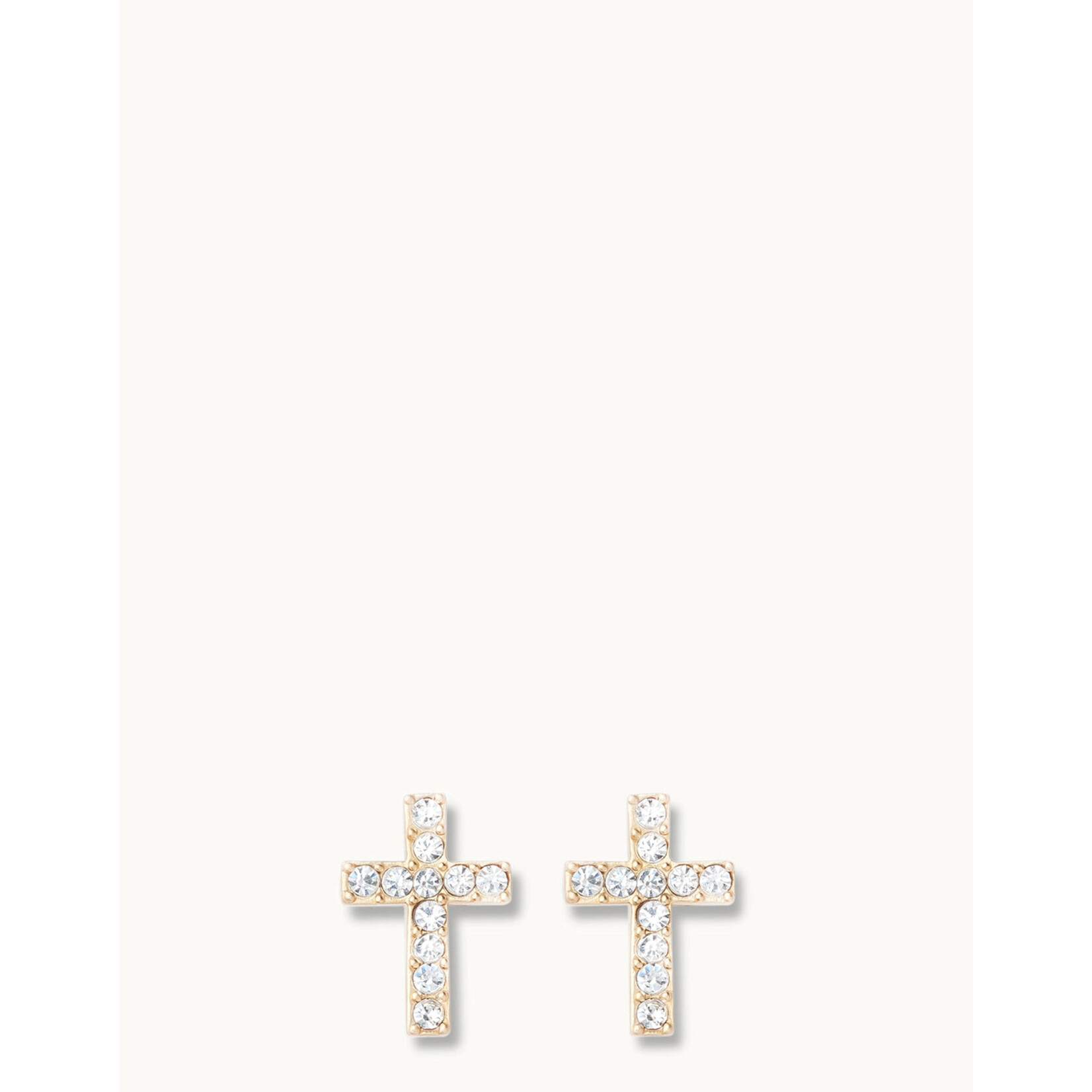 Spartina Sea La Vie Stud Earrings Have Faith/Cross