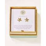 Spartina SLV Stud Earrings Friendship/Starfish Gold