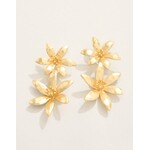Spartina River Lily Earrings Gold