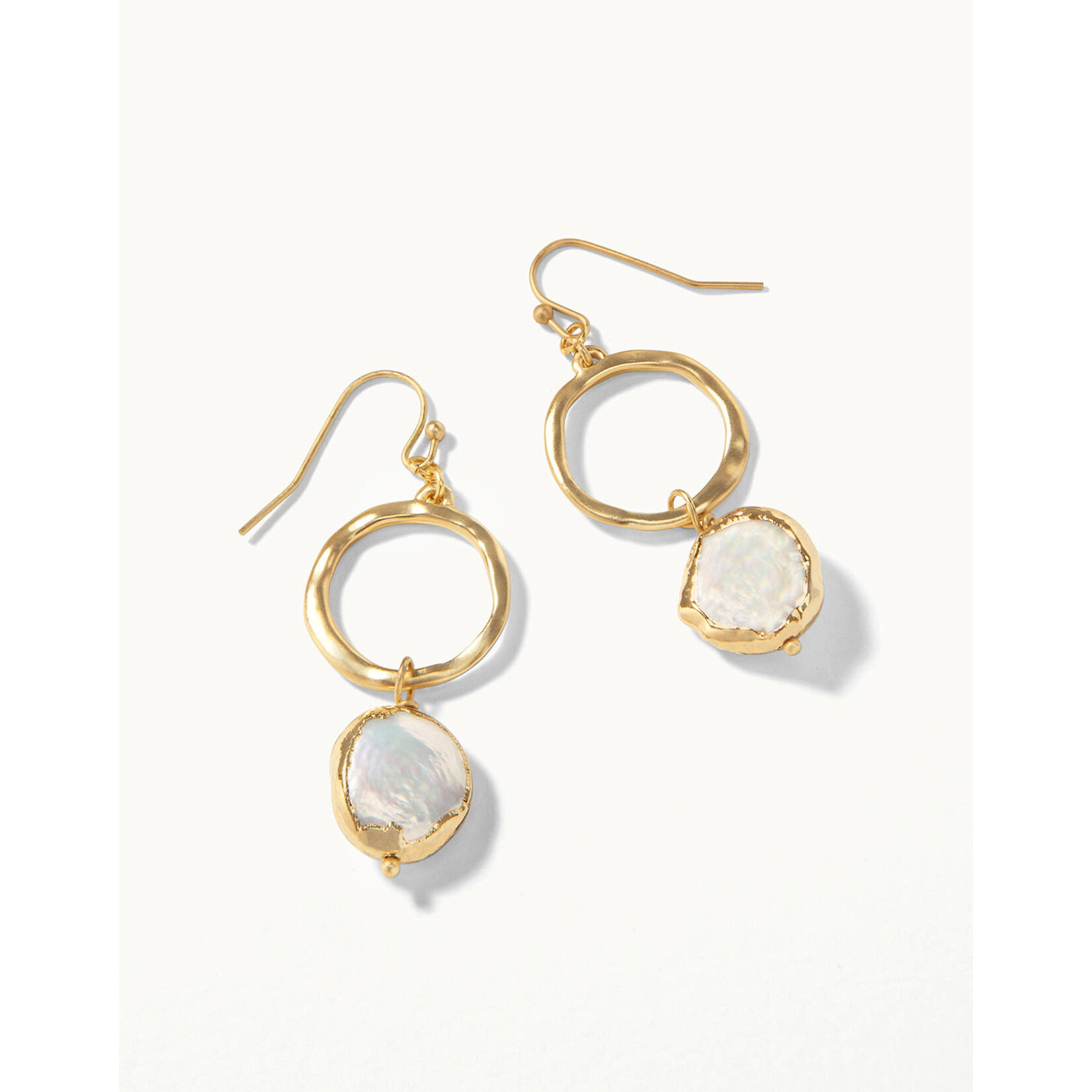 Spartina Coin Pearl Ring Earrings Pearl