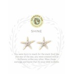 Spartina Sea La Vie Stud Earrings Shine/Starfish