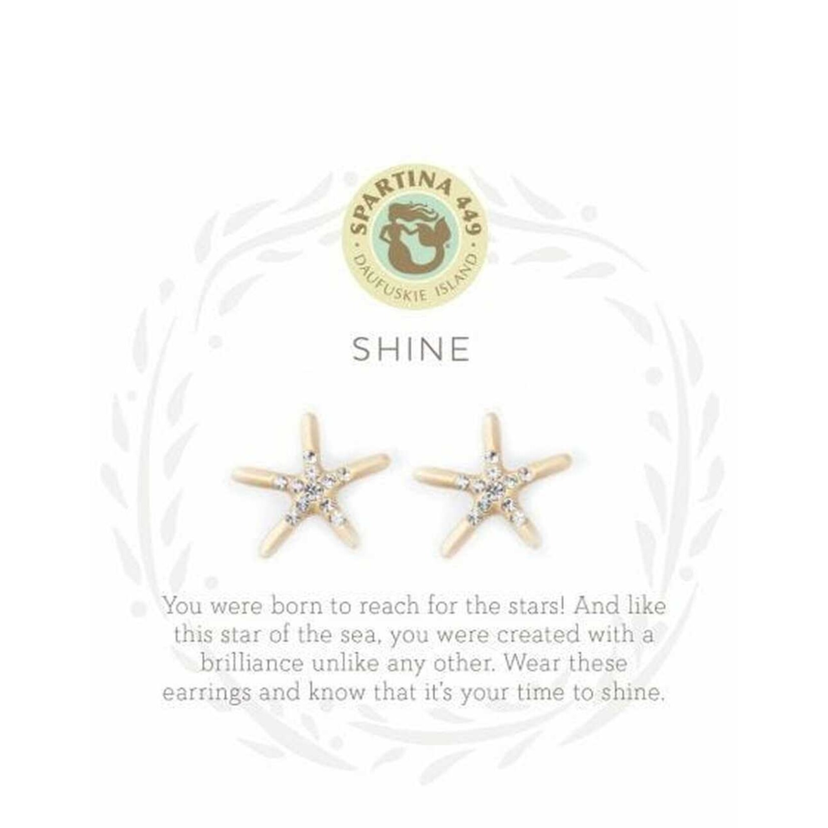 Spartina Sea La Vie Stud Earrings Shine/Starfish