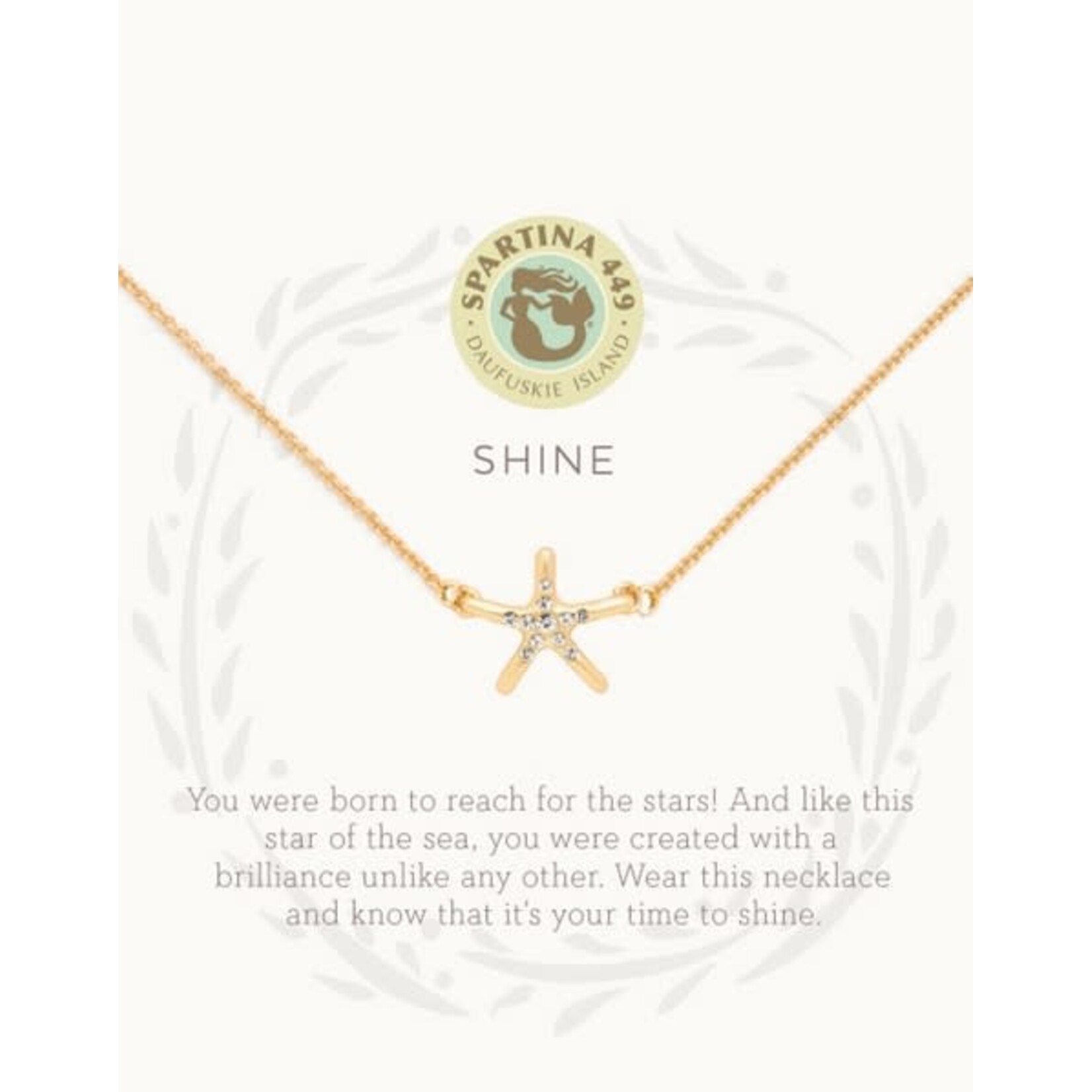 Spartina Sea La Vie Necklace 16" Shine/Starfish Gold