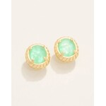 Spartina Karina Stud Earrings Sea Foam