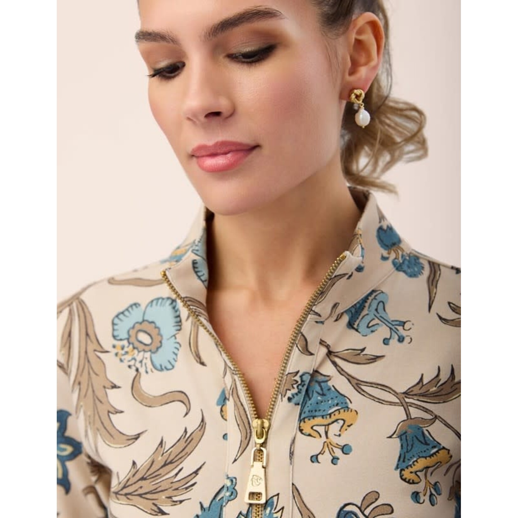 Spartina Knotted Pearl Earrings Pearl