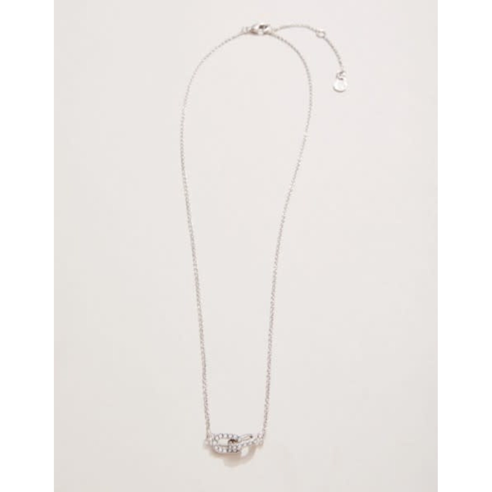 Spartina SLV Necklace 18" Forever Friends/Links Slvr