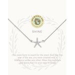 Spartina Sea La Vie Necklace 18" Shine/Starfish Slvr