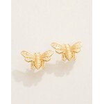 Spartina Vintage Bee Stud Earrings Crystal