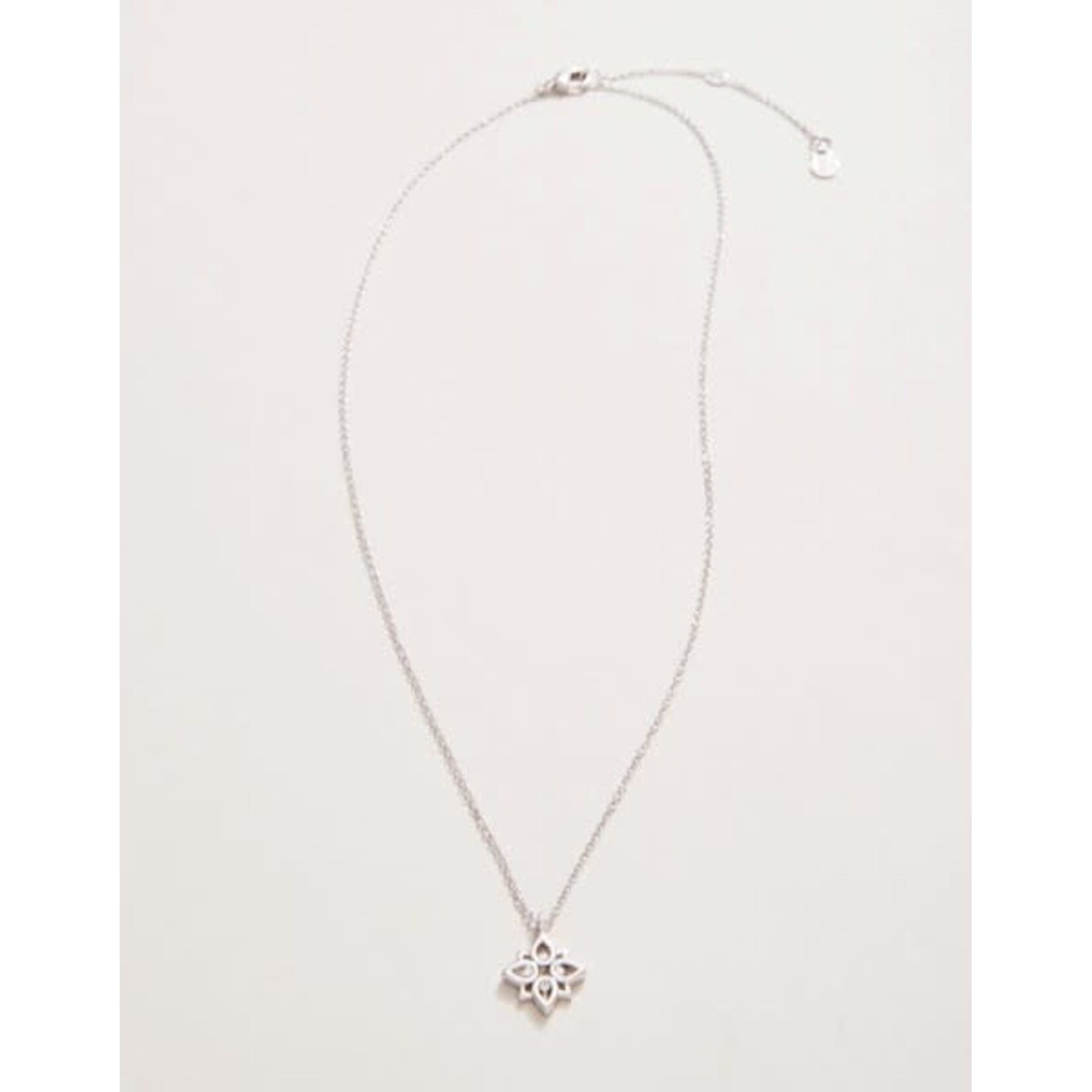 Spartina SLV Necklace 18" Never Give Up/Lotus Silver