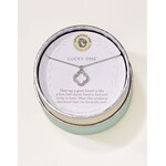 Spartina SLV Necklace 18" Lucky One/Quatrefoil Silver