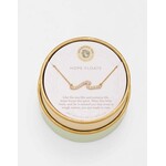 Spartina SLV Necklace 18" Hope Floats/Wave Gold