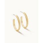 Spartina Naia Bitty Hoop Earrings Gold