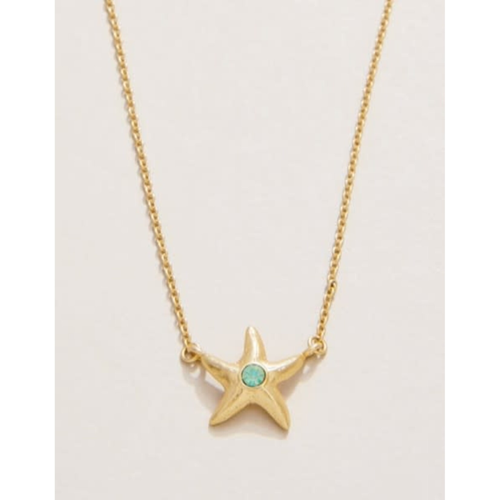 Spartina SLV Necklace 18" Friendship/Starfish