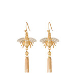 Spartina Bee Tassel Earrings