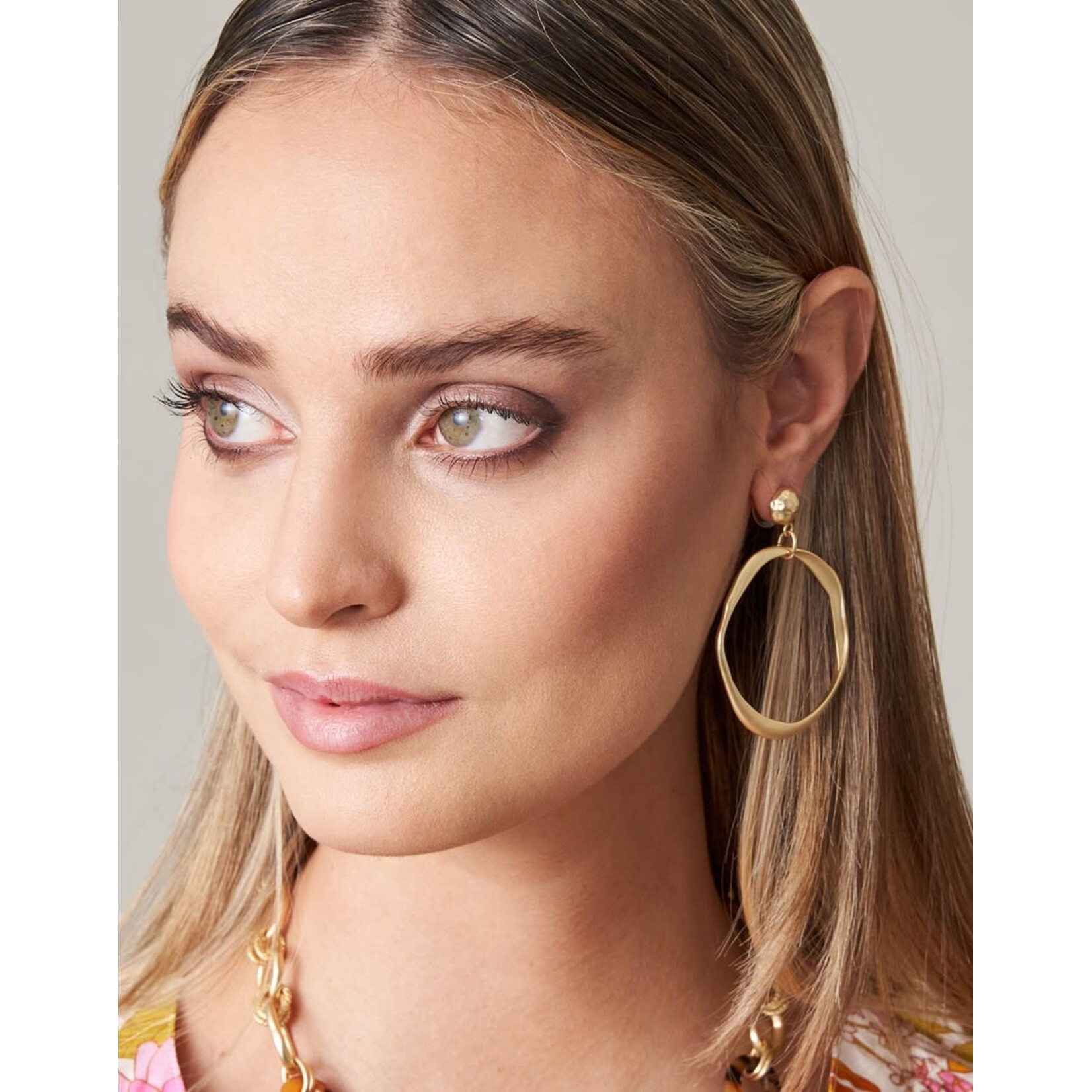 Spartina Disco Earrings Gold