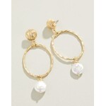 Spartina Peyton Earrings Pearl Gold