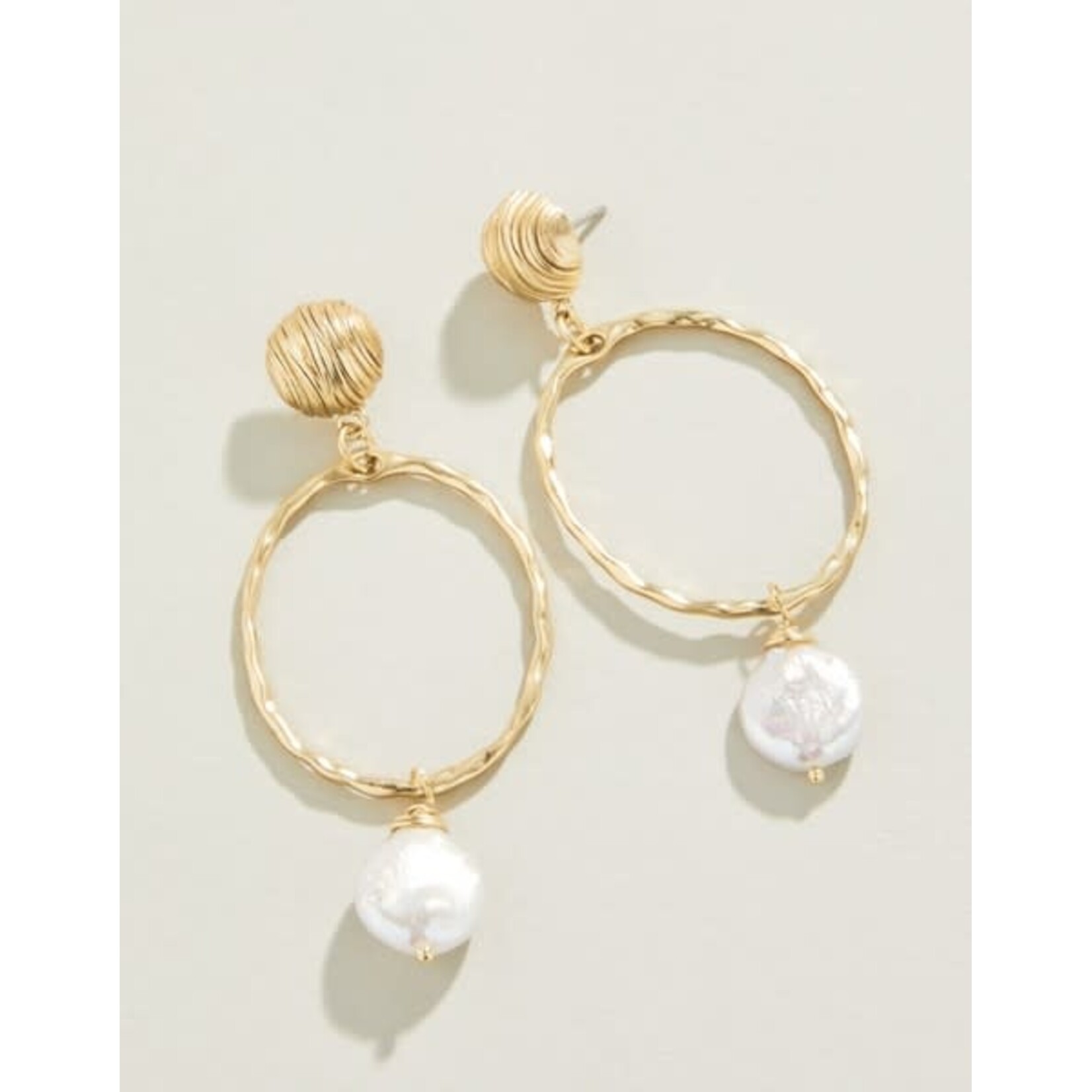 Spartina Peyton Earrings Pearl Gold