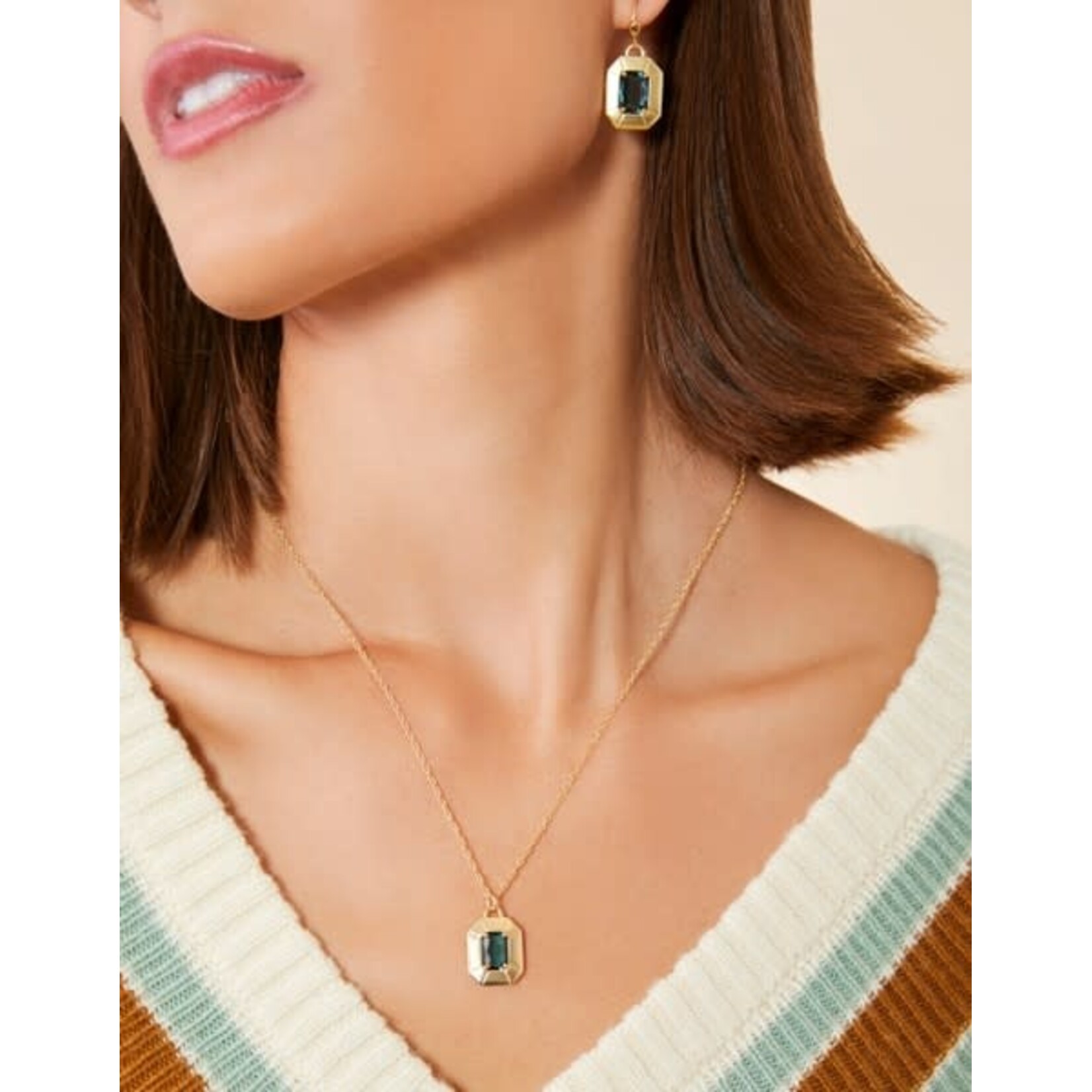 Spartina Chateau Earrings Navy