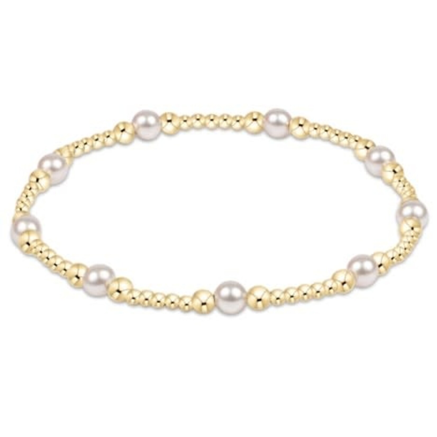 enewton Design PURPOSE PEARL 4MM GOLD BRACELET