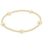 enewton Design SIGNATURE CROSS SMALL 2MM GOLD BRACELET- GOLD