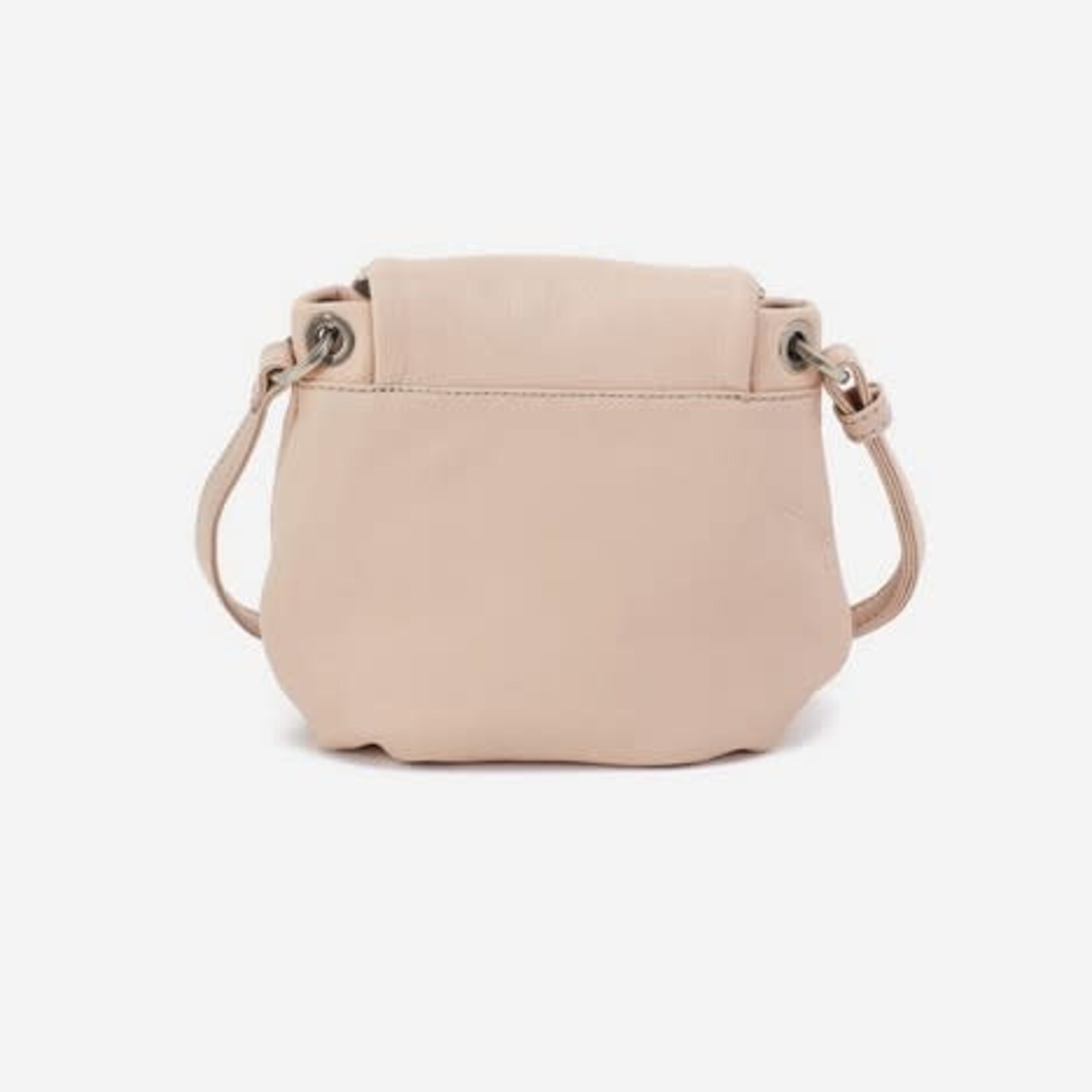 HOBO Fern Zip Flap Pebbled Leather Crossbody in Stonewash