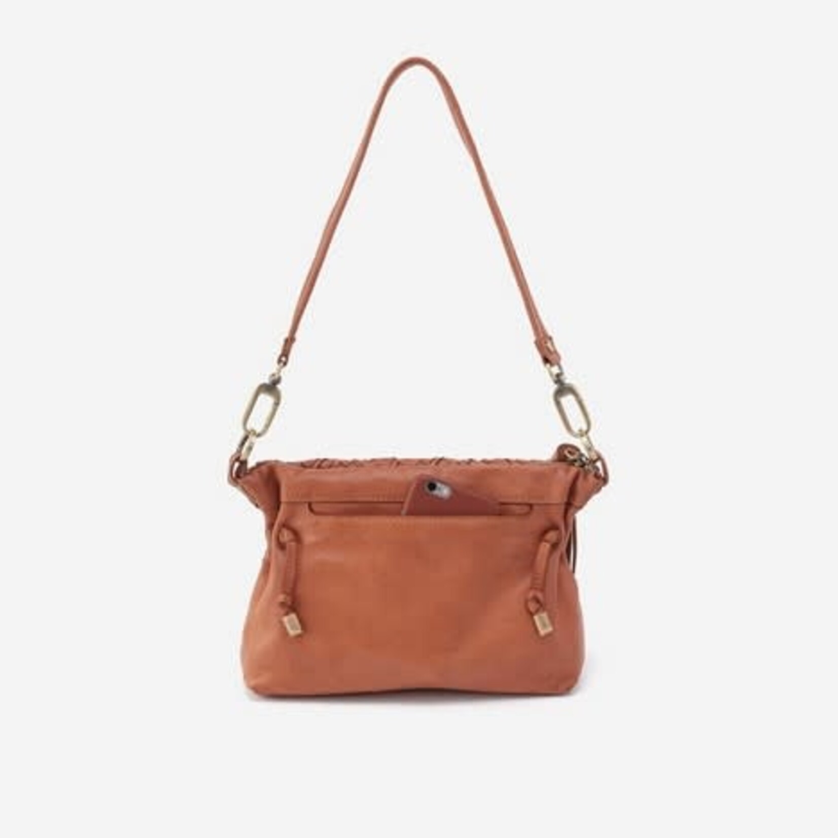 HOBO Kori Washed Leather Crossbody in Harvest Wheat