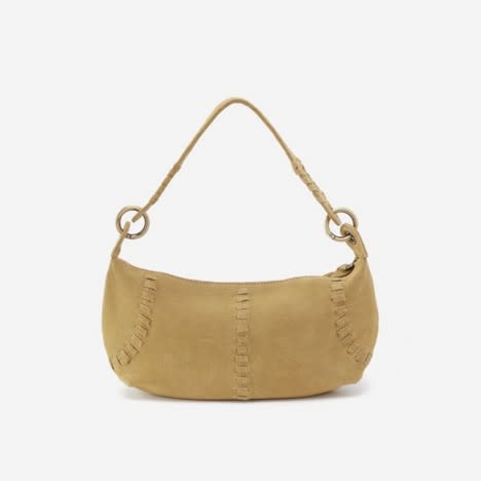 HOBO Opal Mini Suede Leather Shoulder Bag in Twilight Fern
