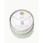 Spartina Sea La Vie Necklace 18" Animal Lover/Paw Slvr