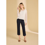 FDJ Suzanne Straight Crop in Navy