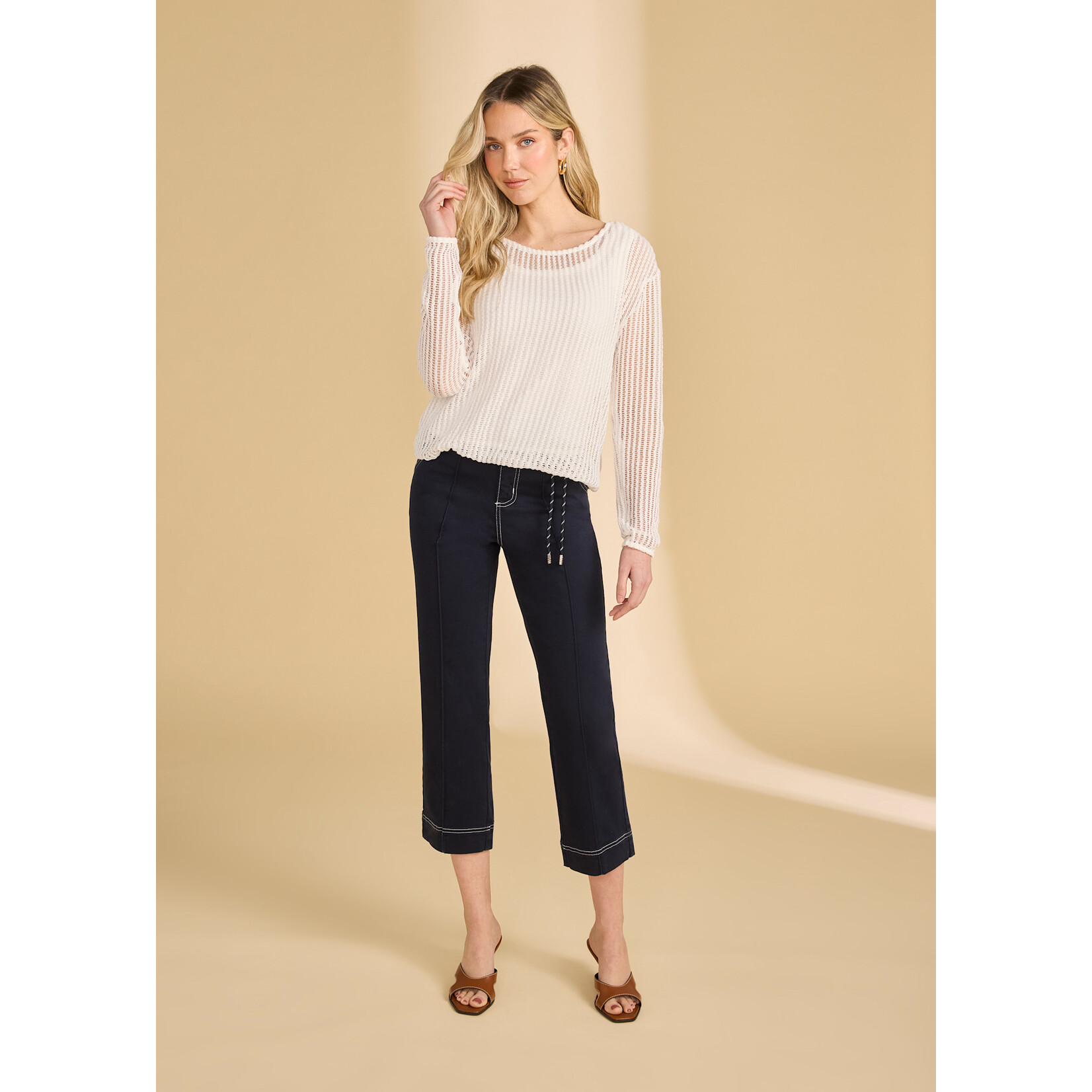 FDJ Suzanne Straight Crop in Navy