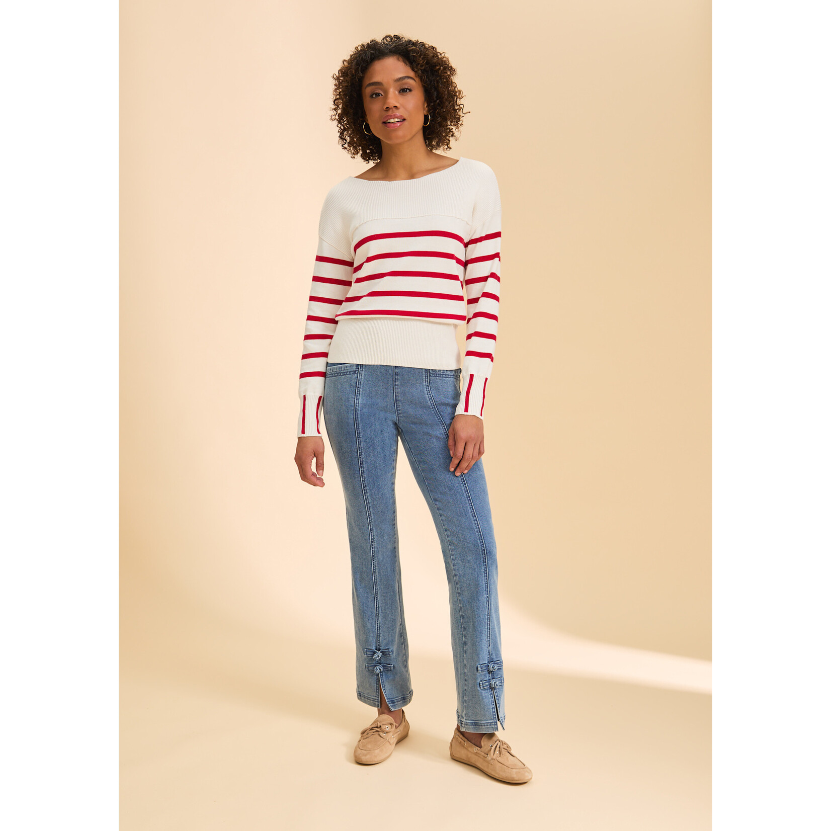 FDJ Pull-On Boot Leg in Medium Wash