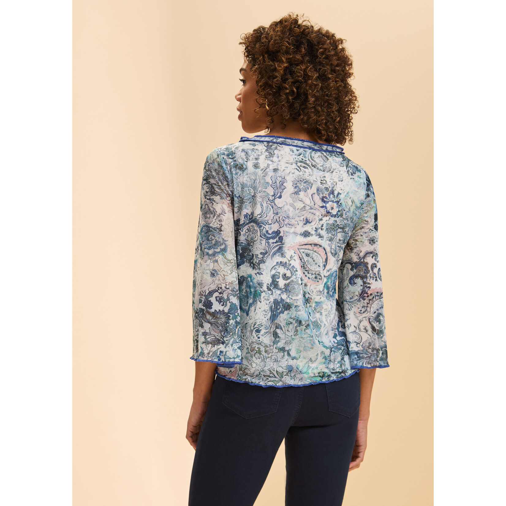 FDJ Boat Neck Top in Neutral Narnia