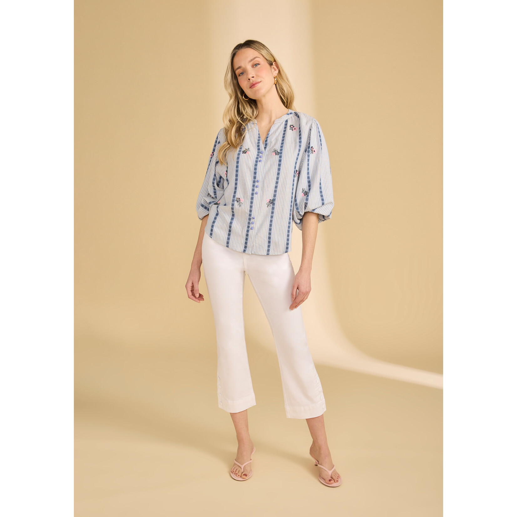 FDJ Pull-On Boot Crop in White