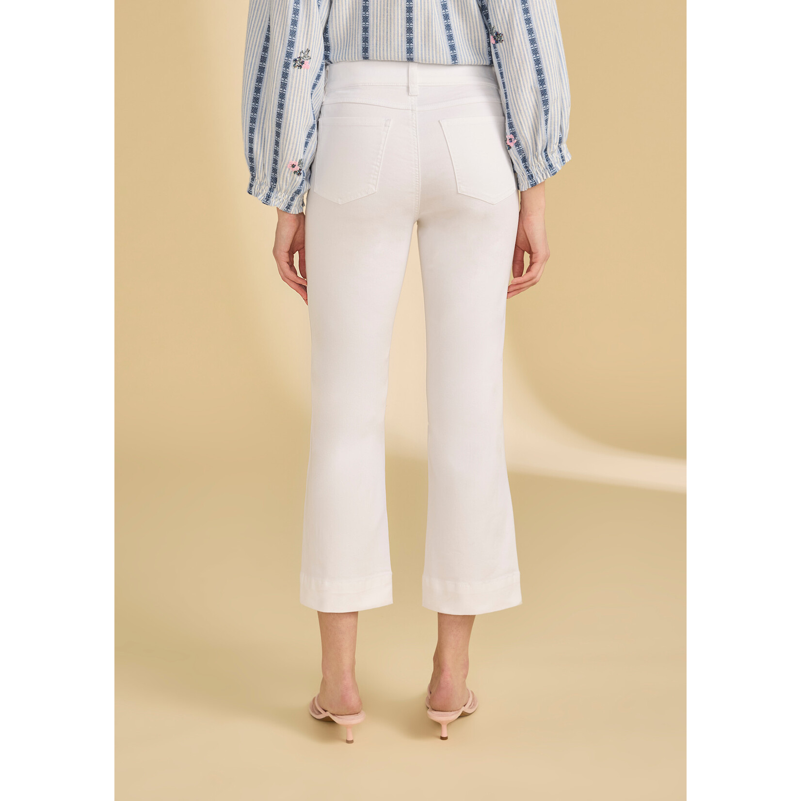 FDJ Pull-On Boot Crop in White