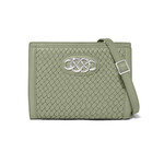 Brighton Interlok Braid Findley Organizer Bag in Sage