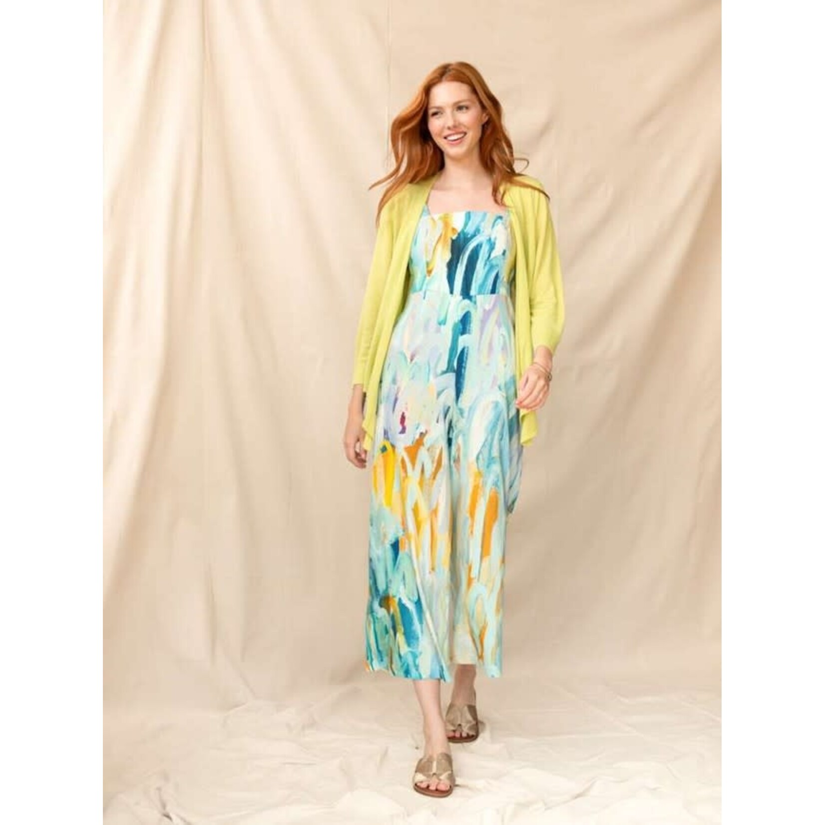 Woven Jumpsuit Spun Through Seasons Print