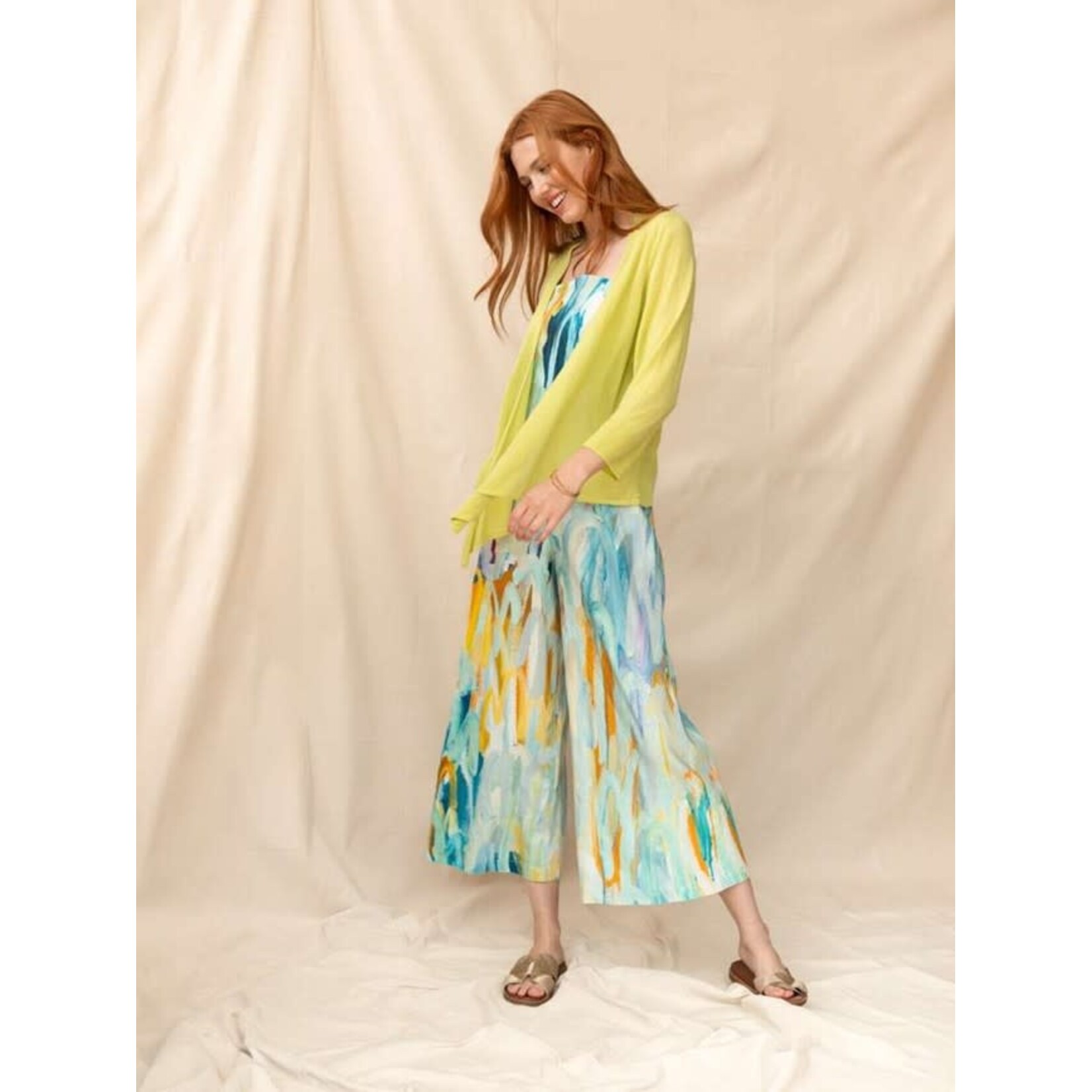 Claire Desjardins Woven Jumpsuit Spun Through Seasons Print