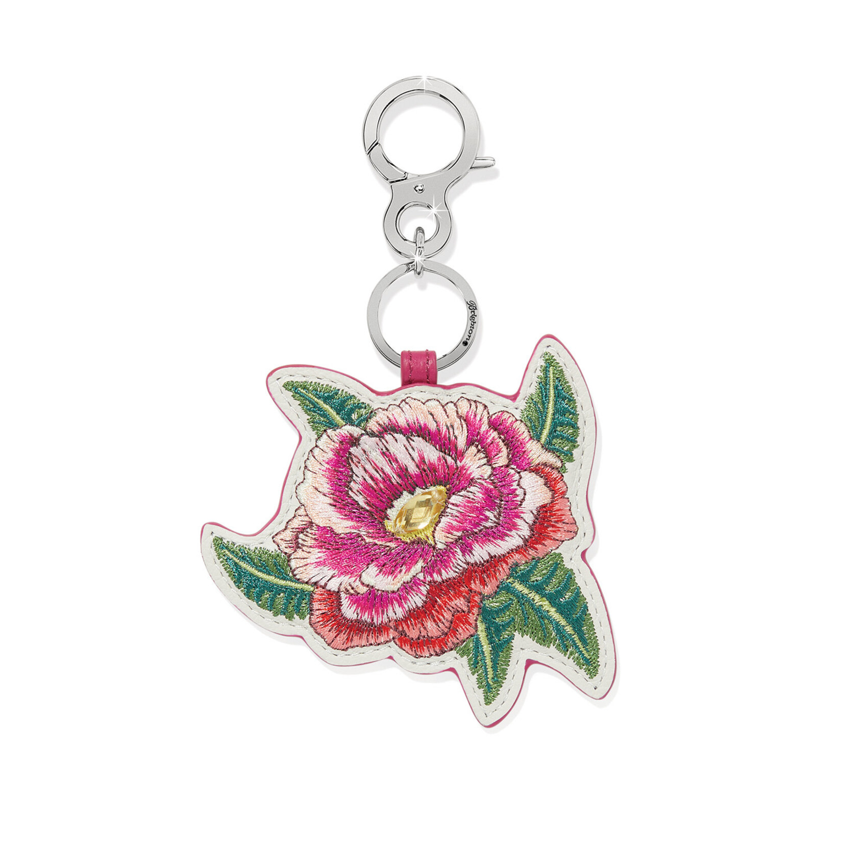 Brighton Rose Petal Embroidered Handbag Fob