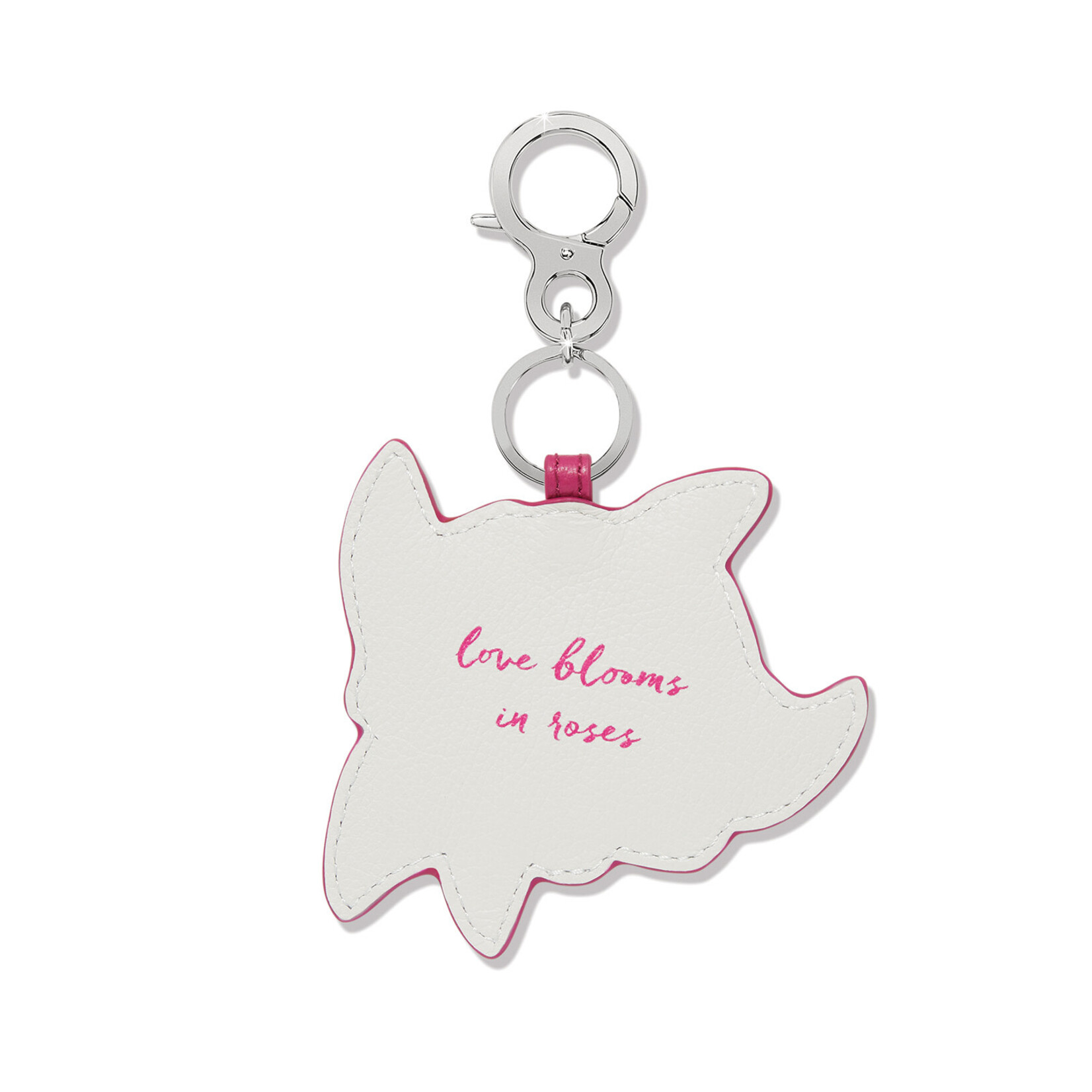 Brighton Rose Petal Embroidered Handbag Fob