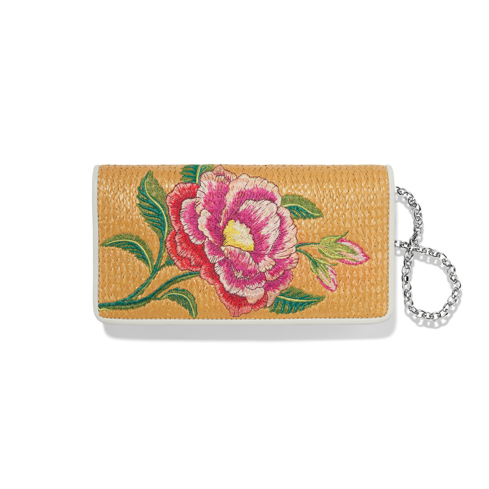 Brighton White Rose Petal Rockmore Wallet