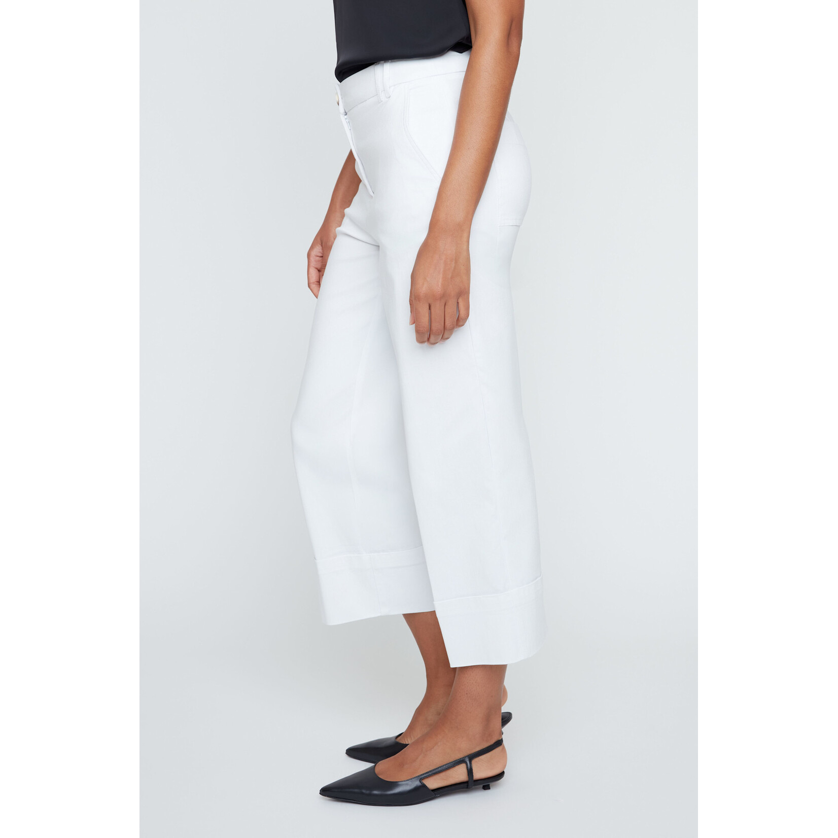 Woven Pant in White