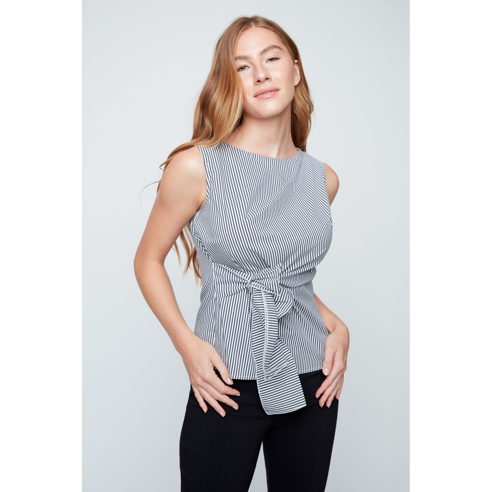 Woven Blouse in Black Combo